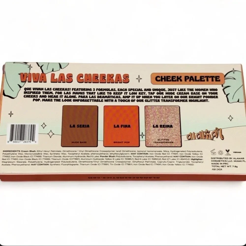 Alamar Cosmetics Viva Las Cheekas Cheek Palette - Medium/Tan